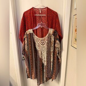 Set of 2 Sheer Short Sleeve Boho Cardigans